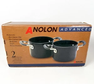ANOLON Advanced Set 2 Pezzi: Mini Pentole Rotonde da 2 Tazze per Salse, Salse di Formaggio, Zuppa - Foto 1 di 15
