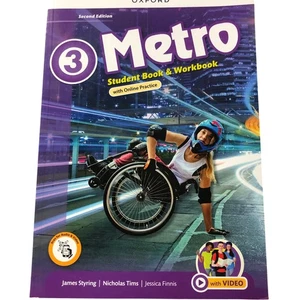 OXFORD Metro 3 Student Book and Workbook Second Edition with Online Practice - Picture 1 of 3