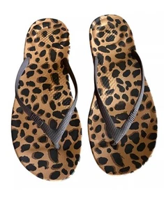 Sandali infradito ergonomici Fitflop Iqushion taglia US 8/EU 39 nero marrone leopardato - Foto 1 di 6