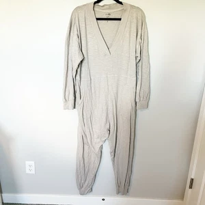 Natural Life Johnnie Drop Crotch Strampler Jumpsuit Grau Beige Small - Bild 1 von 8