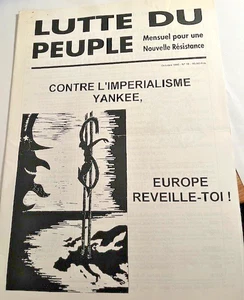 Lutte Du Peuple magazine issue 10 Nouvelle Resistance October 1992 France rare - Picture 1 of 2