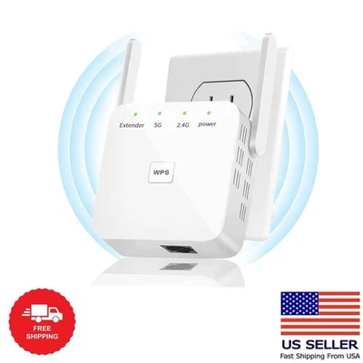 2025 Wifi Extender Amplificatore Segnale per Casa, 15000Sq.Ft Wireless Internet Ripetizione - Immagine 1 di 4