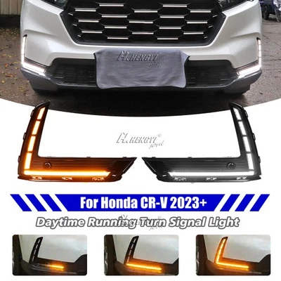 Luz de circulación diurna LED DRL luz antiniebla señal de giro para Honda CR-V CRV 2023-2026 Foto 1 de 4