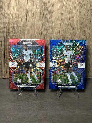 Issa Diop 2022-23 Panini Prizm Premier League Breakaway Red + Blue Disco /49 /75 - Image 1 of 4