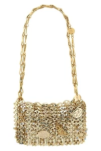 RABANNE 1969 Nano Gold Shoulder Bag New And Authentic - Picture 1 of 3