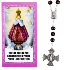 Couronne chapelet dévotion à l'enfant Jésus de Prague prière et instructions - Imagen 1 de 2