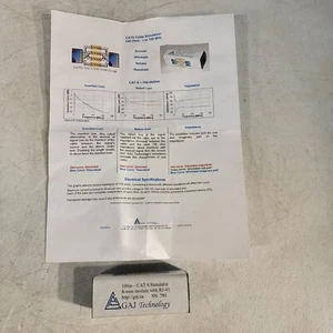GAJ Technology 100m CAT-6 Simulator 8-wire Module RJ-45 Connector - Picture 1 of 7