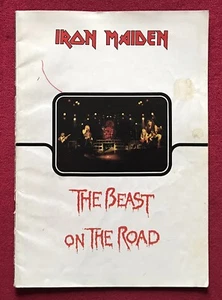 IRON MAIDEN rare 1982 Signed / Autographed BEAST ON THE ROAD tour programme - Picture 1 of 12