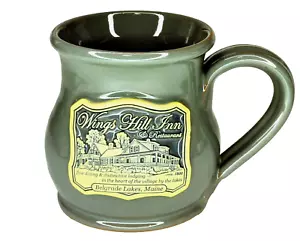 Wings Hill Inn & Restaurant Deneen Pottery 11oz. Coffee Mug Belgrage Lakes Maine - Picture 1 of 4
