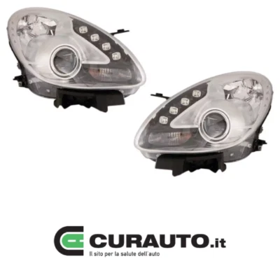 DEPO/TYC COPPIA FARI FANALE proiettore ant DX SX ALFA GIULIETTA DAL 2010 IN POI P/Cromata
