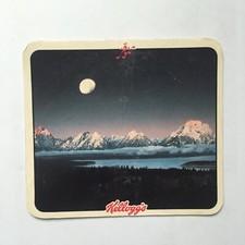 VINTAGE 1986 KELLOGGS RICE KRISPIES COASTER/CARD WITH ARABIC WORDING