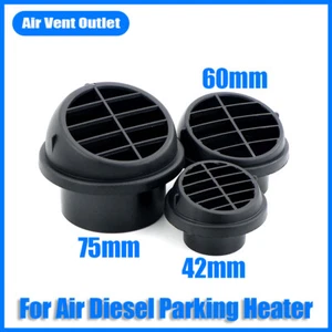 75mm 60mm 42mm Air Diesel Heater Duct Hose Pipe Vent Directional Outlet Round B@ - Foto 1 di 13