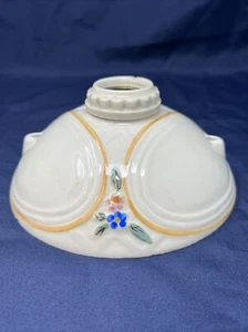 Vintage PORCELIER Porzellan geprägt Unterputz einzelne Leuchte Floral - Bild 1 von 17