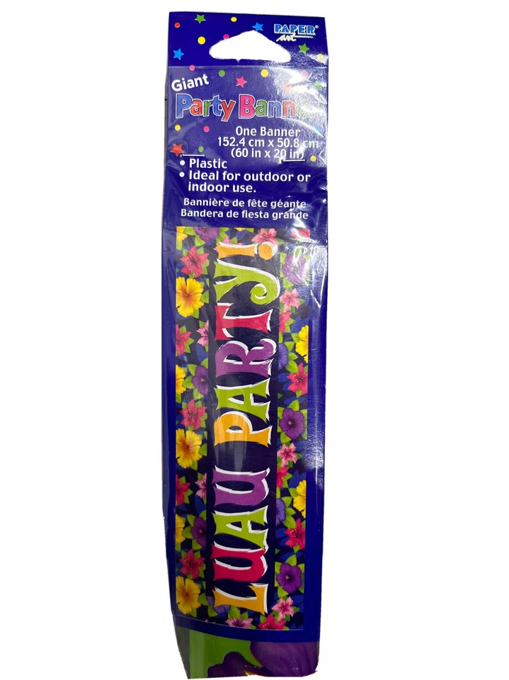 Luau Party Banner 60 in. x 20 in. - Image 1 of 1