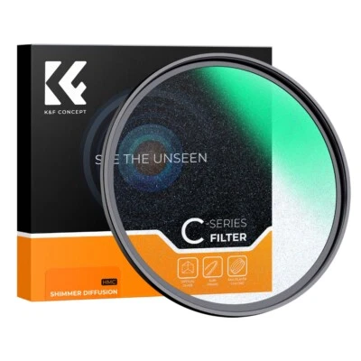 K&F Concept Nano-C 49-82 Shimmer Diffusion 1/1 Lens Filter (Glimmer Glass Filter - Image 1 of 4