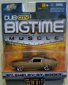 Jada Toys Dub City BigTime Muscle 1/64 Die Cast Gold '67 Shelby GT-500KR NUEVO - Imagen 1 de 4