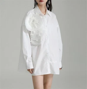 Camicia donna giapponese manica lunga camicia casual gonna top donna sciolto - Foto 1 di 27