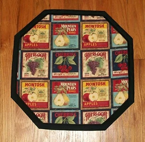 NEW Handmade Table Mat Candle Mat Centerpiece Fruit Apple Pear Cherry - Picture 1 of 4
