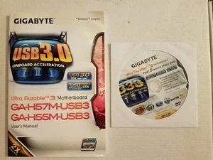 Gigabyte GA-H57M-USB3 GA-H55M-USB3 Handbuch Treiber und Dienstprogramme CD/DVD - Bild 1 von 2