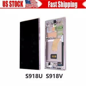 Für Samsung Galaxy S23 Ultra S918 LCD Display Touchscreen Baugruppe + Rahmen - Bild 1 von 5