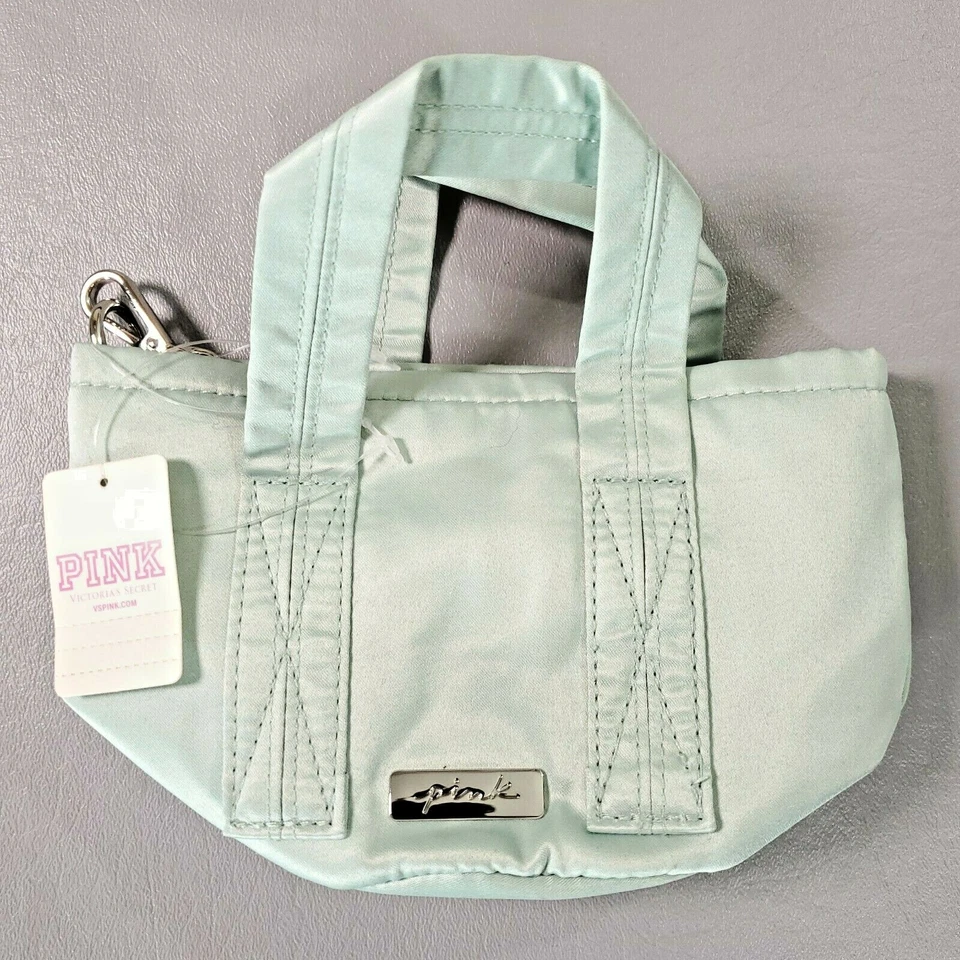 1 Victoria's Secret Pink Mini Bucket Crossbody Bag Green Color