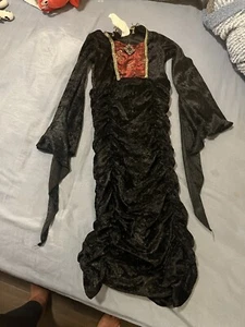 Royal Vampire Costume for Girls, Halloween,Dress Up Party, Role-Play Size S 4-6 - Picture 1 of 3