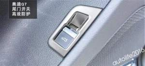 Accesorios para Audi Q7 2016 - 2020 ABS puerta trasera maletero botón cubierta interruptor - Imagen 1 de 7