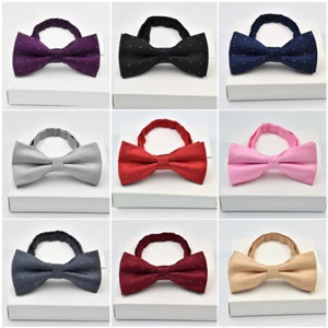 Pajarita de lunares para hombre preatada negocios boda fiesta pajaritas RS091 - Imagen 1 de 10
