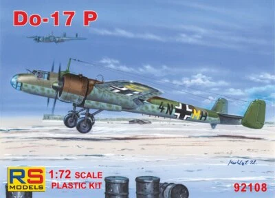 Dornier Do-17 P (4 Decal V. For Luftwaffe) Photoetched + Resin Parts 1:72 - Immagine 1 di 4