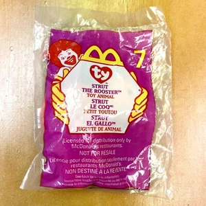 Ty Teenie Beanie Baby STRUT the ROOSTER #7 1999 McDonalds Happy Meal NEU R4 - Bild 1 von 2