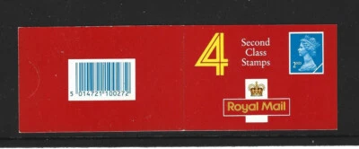 GB 1992 4 x 2nd CLASS STAMP BOOKLET HA4a - Image 1 of 2