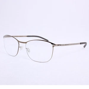 ic berlin Brille Damen Sahel Shiny Bronze Metall Fassung Classic Kollektion - Picture 1 of 6