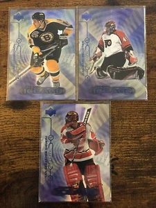 1999-00 Upper Deck - New Ice Age - (lot of 3) Samsonov/Pelletier/Giguere!! - Picture 1 of 2