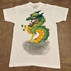 Vintage Single Stitch Dragon With Talons Ręcznie malowany T-shirt Rozmiar L Wright