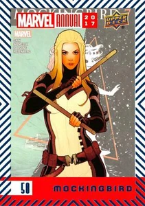 MOCKINGBIRD / 2017 MARVEL ANNUAL (Upper Deck 2018) BLUE PARALLEL BASE Card #50 - Picture 1 of 2
