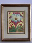 Mark Spain Limited Edition Print 14/150 Flowers ?blue And Cream, Framed Signed