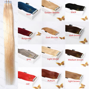 8A Seamless Tape In Skin Weft Ombre real Remy Virgin Human Hair Extensions