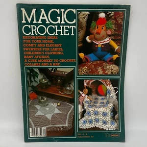 Magic Crochet No 28 Dec 1983 Baby Afghan, Adult Cardigan, Monkey Toy & More - Picture 1 of 5
