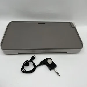 Plancha Eléctrica Bella 12" x 22" con Bandeja de Calentamiento Revestimiento Cerámico Antiadherente NOB - Imagen 1 de 16