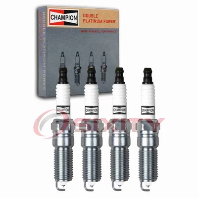 4 pc Champion Double Platinum Spark Plugs for 2001-2003 Chrysler Voyager cm - Image 1 of 4