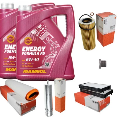 MAHLE Inspección Set 10 L MANNOL Formula PD 5W-40 Para BMW X5 3.0d xDrive30d X6 - Imagen 1 de 4