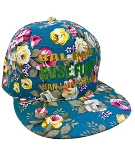 Vintage CAL POLY ROSE FLOAT Floral Hat Snap Back San Luis Obispo Cap - Picture 1 of 6