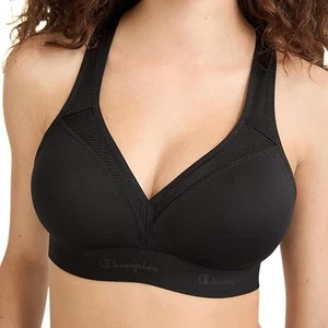 X-Large NEW Champion (B9373) Racerback Moisture-wicking Sports Bra, Black XL - Picture 1 of 3