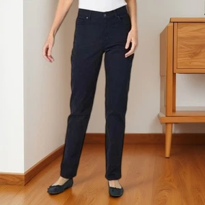 Pantalones de mezclilla para mujer Gloria Vanderbilt Amanda pierna recta Midnight Affair talla 6 nuevos con etiquetas - Imagen 1 de 2