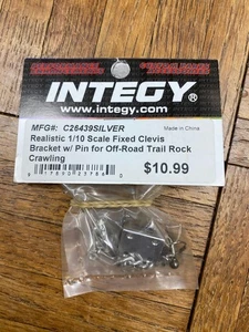Integy C26439SILVER 1/10 Fixed Clevis Bracket w/Pin Off-Road Trail Rock Crawling - Picture 1 of 1