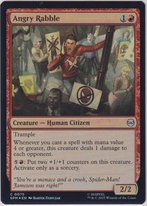Foil Angry Rabble casi nuevo, Magic The Gathering, Marvel's Spider-Man, Magic the Gathering, 75 - Imagen 1 de 1