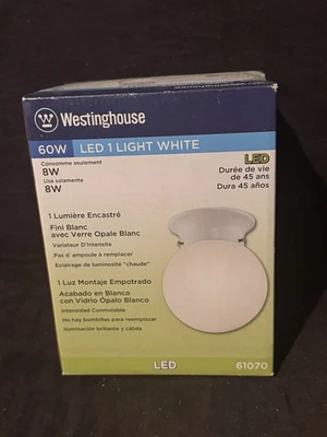 Luminária de teto Westinghouse 61070 LED montagem embutida, 8 Watts, 120 Volts - Imagem 1 de 2