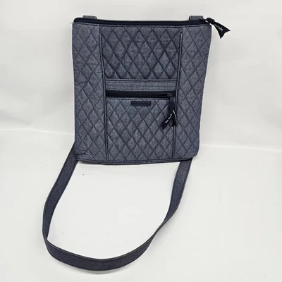 Сумка через плечо VERA BRADELY стеганая синяя Chambray легкая для путешествий  - Изображение 1 из 4