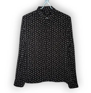 All Saints New Romantic Mens Lightweight Viscose Heart Print Holiday Shirt Large - Picture 1 of 8