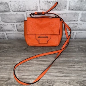 Reed Krakoff Mini Crossbody Bag Orange Pebbled Leder Umhängetasche Handtasche - Bild 1 von 11